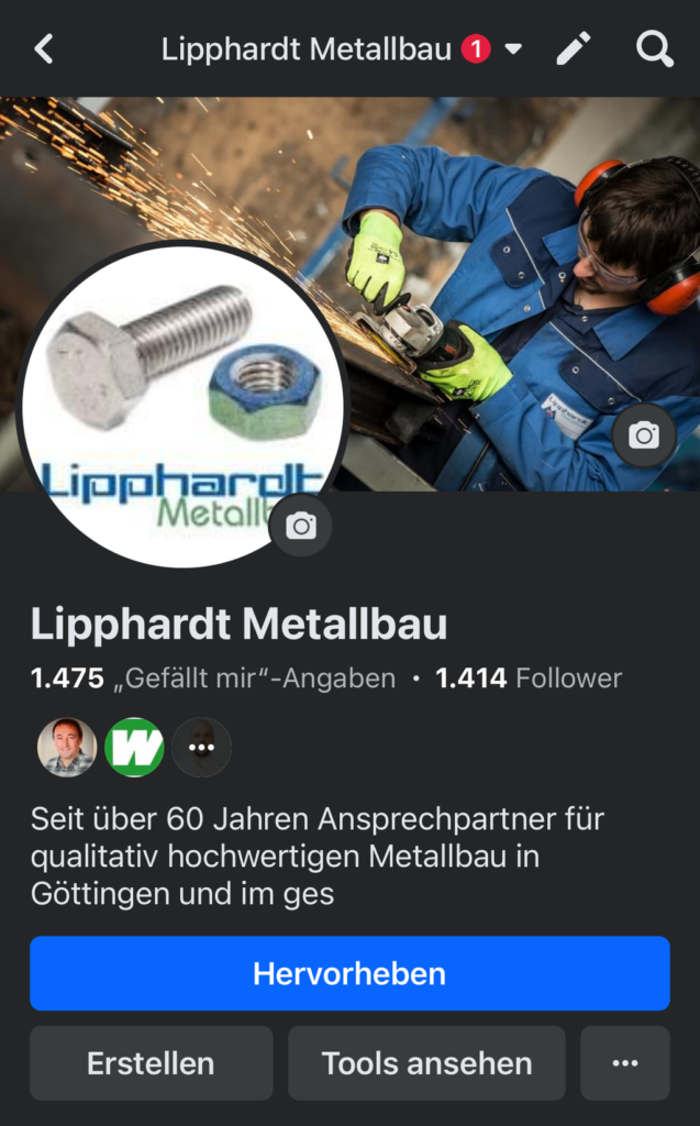 Facebook Lipphardt Metallbau Der Werbevermittler - Tobias Föllmer