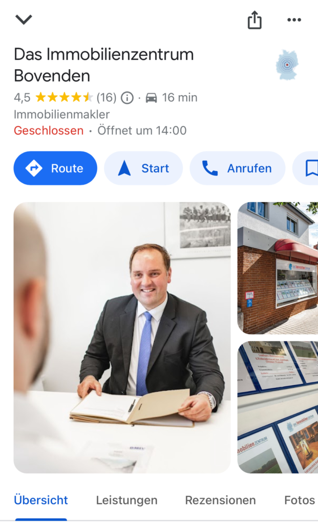 Immobilienzentrum Bovenden Google Der Werbevermittler - Tobias Föllmer