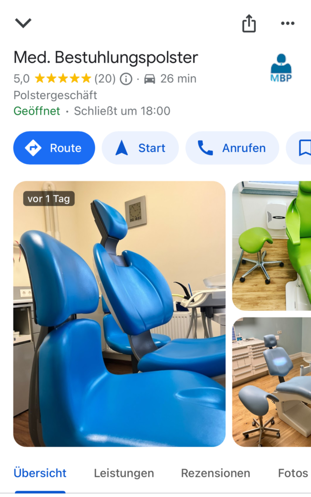 Med Bestuhlungspolster Google Der Werbevermittler - Tobias Föllmer