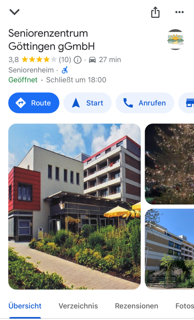 Seniorenzentrum Goe Google Der Werbevermittler - Tobias Föllmer