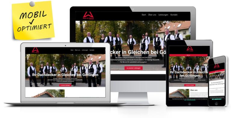 Referenz: Dach und Wand C. CH. Weiss GmbH 12 mockupdachweiss Der Werbevermittler - Tobias Föllmer