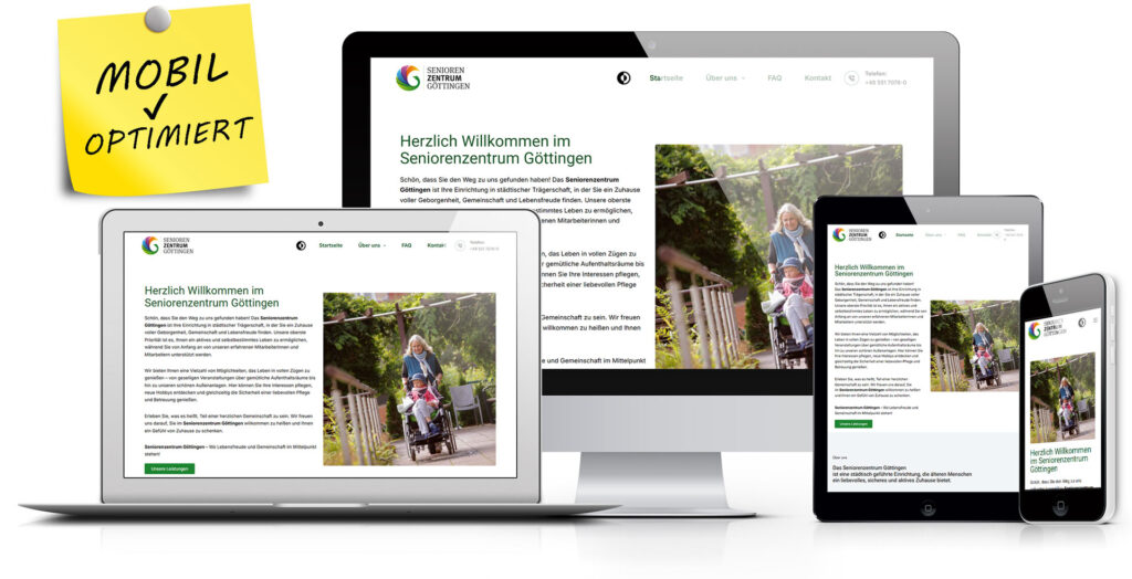 Webseiten erstellen 37 Neue Webseite vom Seniorenzentrum Göttingen